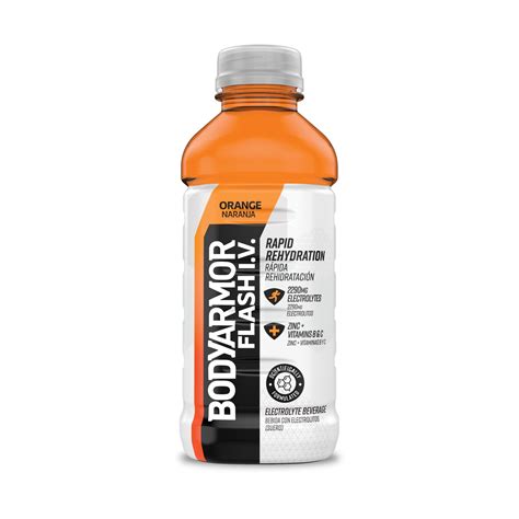 BODYARMOR Flash I.V. Orange Electrolyte Sports Drink, 20 fl oz Bottle ...