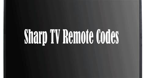 Image result for Sharp TV Remote Control Codes