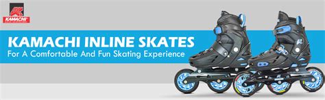 Buy KAMACHI K-100 Adjustable Aluminium Body Inline Skates with 100MM PU ...