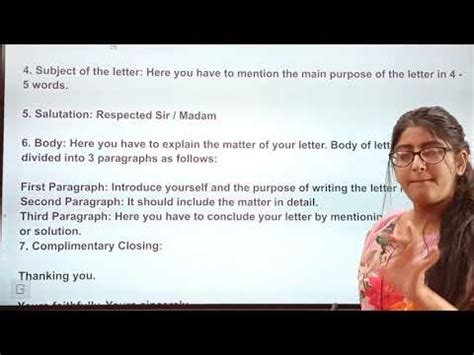 Formal Letter writing CLASS 10 Video Lecture