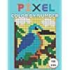 Buy pixel color by number coloring book for kids: Pixel Color By Number ...