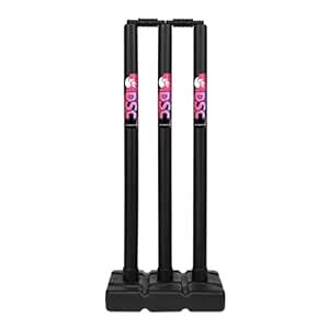 Buy DSC Plastic Cricket Stump Set with 3 Stumps, 2 Bails and 1 Base ...