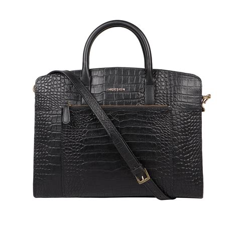 Buy Black Ella 01 Laptop Bag Online - Hidesign