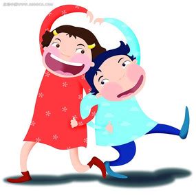 拥抱爱心小孩子韩国矢量人物插画AI素材免费下载_红动网