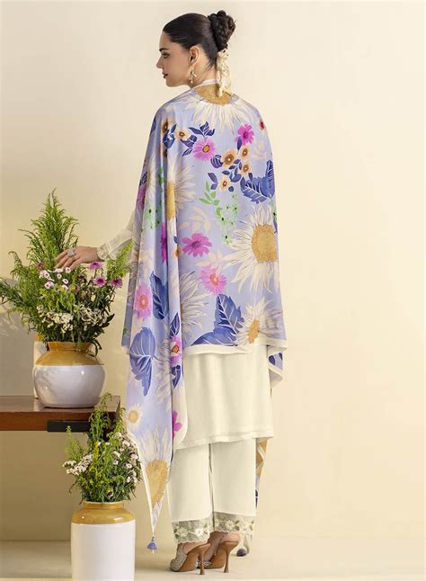 Unstitched Pure Lawn Cotton Salwar Suit Dress Material for Women – Stilento