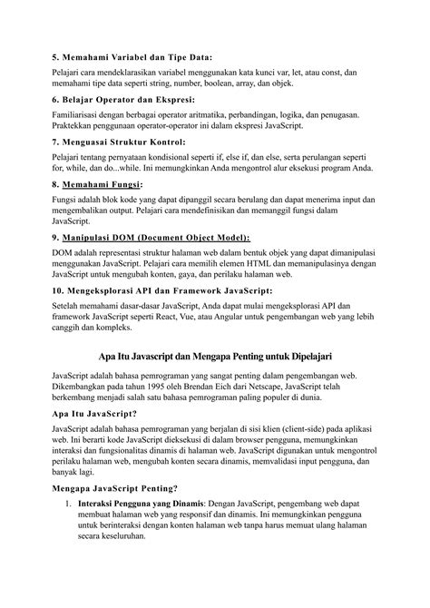 Tutorial JavaScript Pemula 的图像结果