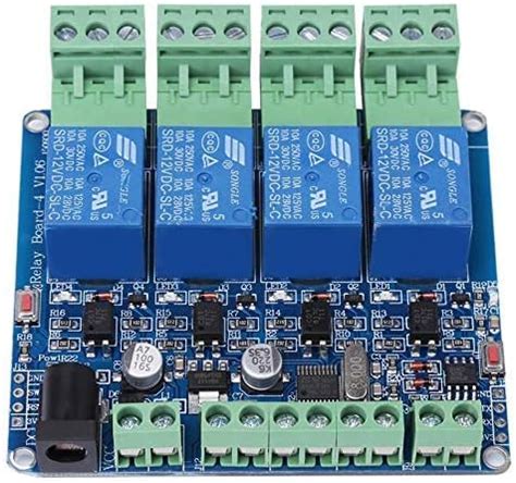 3NH® 4 Channel Dc 12V Relay Module Board Stm8S103F3 Microcontroller ...