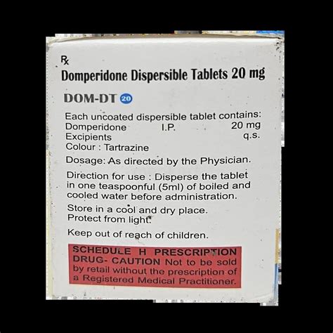 DOM DT 10MG TABLET 10'S: Price, Uses, Side Effect, Composition ...