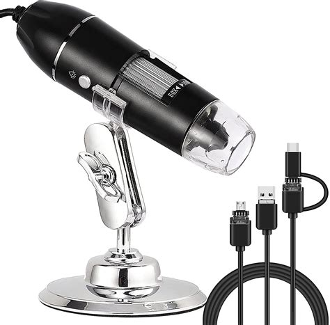 1Goal® 3 in 1 USB Digital Microscope,（Micro + USB + Type-C） 50x to ...