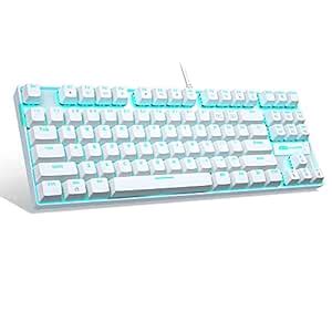 Amazon.in: Buy White Mechanical Gaming Keyboard, MageGee MK-Star LED ...