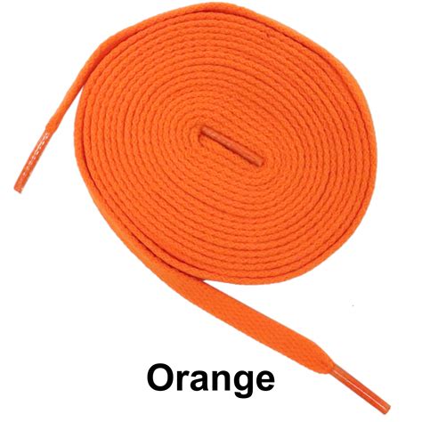Orange Flat Athletic Sneaker 27 36 45 54 63 Inch Shoelaces - Walmart.com