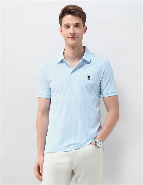 Vertical Striped Regular Fit Polo Shirt