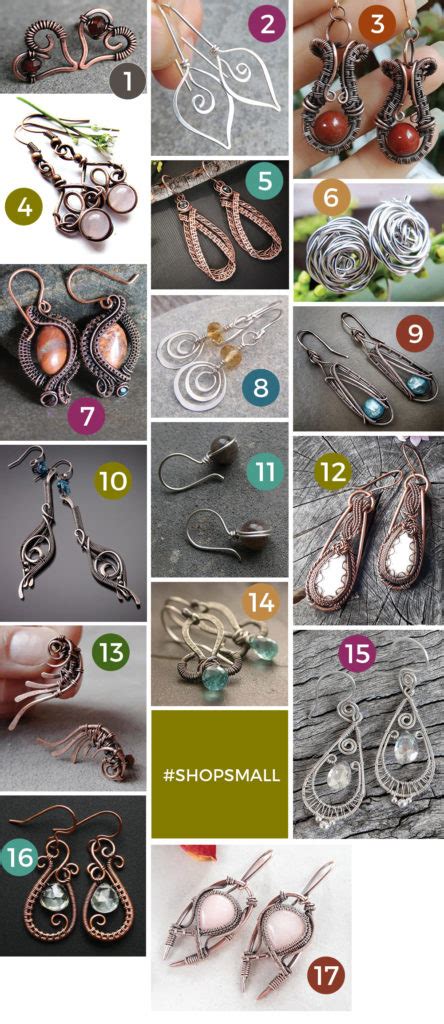 Wire-Wrapping Tutorials: 17 DIY Wire-Wrapped Earrings | Studio 73 Designs