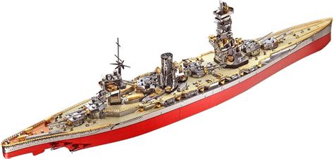 Buy Piececool 3D Metal Puzzle Warship Model Kits, Fuso Battleship ...