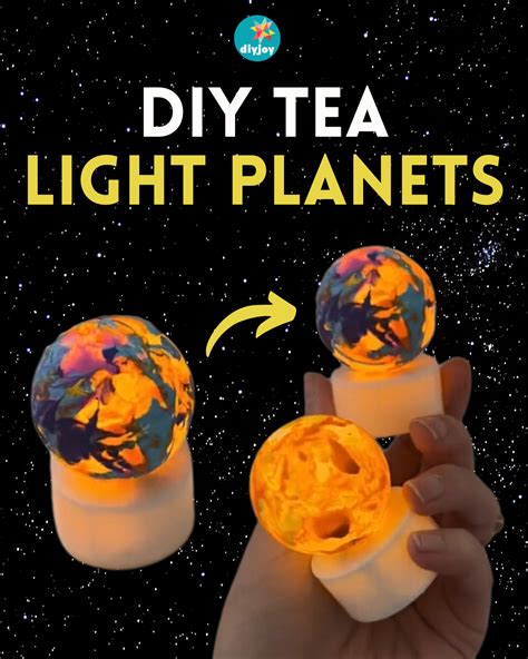 DIY Tea Light Planets | Space crafts for kids, Space activities for ...