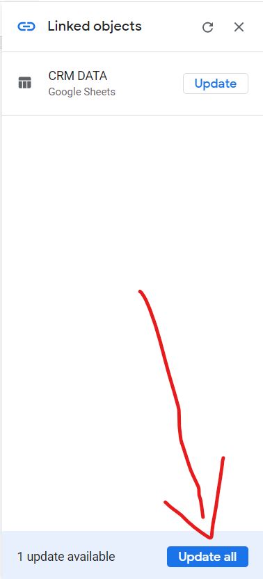 Image result for Auto Update Linked Objects Google Slides