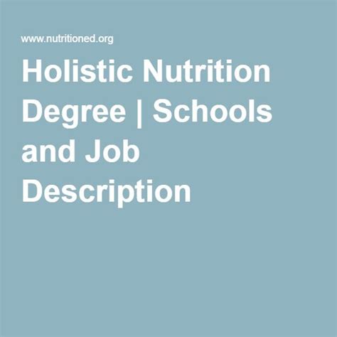 holistic health degree online