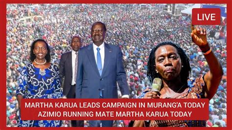 Name Martha Karua as your running mate, Women in Azimio ask Raila ...