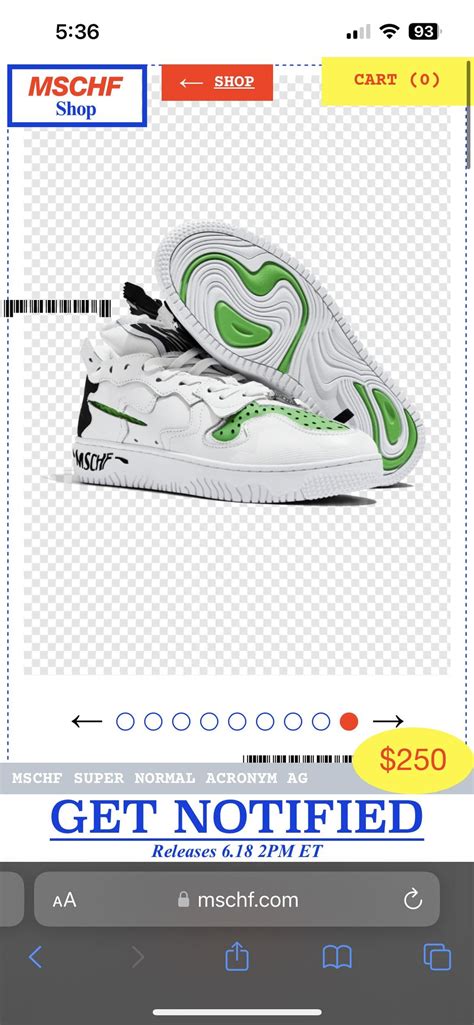 MSCHF Super Normal ACRONYM AG’s Dropping By Drawing On June 19th @ 2pm EST : r/mschf