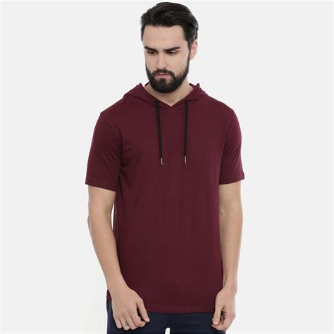 Buy Stylish Half Sleeve Hoodie Mens Online India – Bushirt