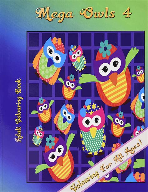 Buy Mega Owls: Adult Colouring Book Book Online at Low Prices in India ...