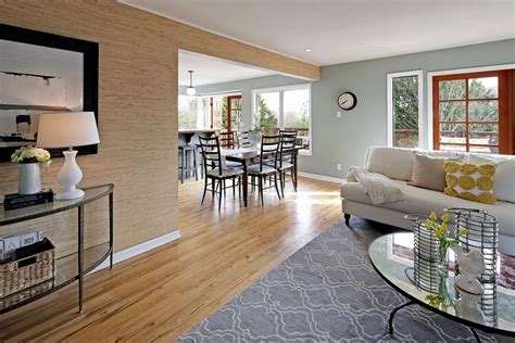 accent wall in open floor plan