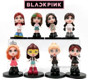 Mubco BlackPink Lisa, Jisoo, Rose, and Jennie K-pop Dolls Mini ...
