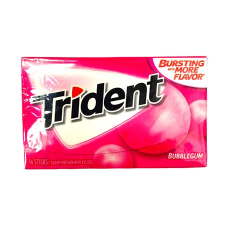 Trident Bubblegum Sugar-Free Gum (12 x 14 pieces) – JDM Distributors Ltd
