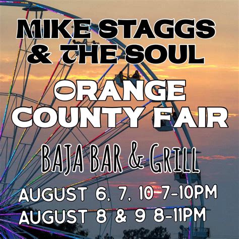 Mike Staggs & The Soul ROCKS The OC Fair @Baja Blues, OC Fair, Costa ...