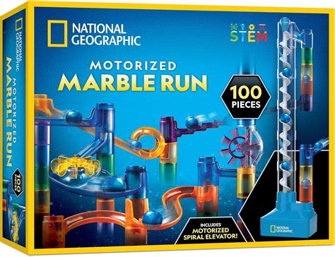 Amazon.com: National Geographic 100-Piece Marble Run with Motorized ...