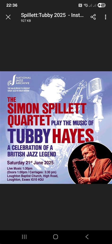 TUBBY HAYES - The Music & The Story presented by The SIMON SPILLETT ...