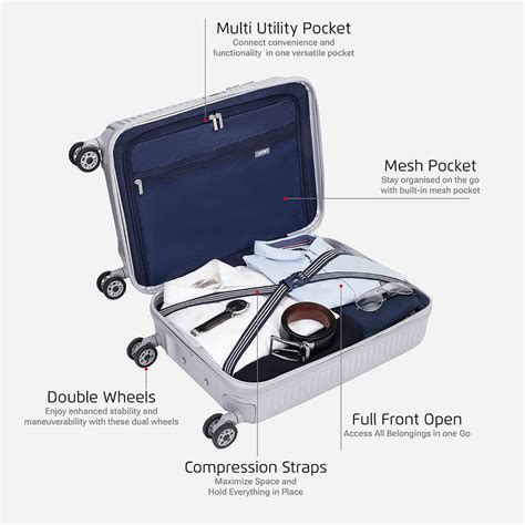 Buy Safari Select Recoil Hard Luggage Silver Online