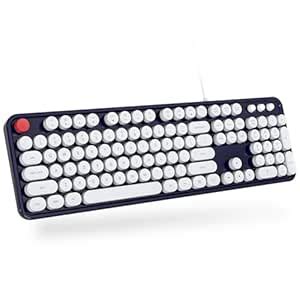 Amazon.in: Buy MOFII Computer Keyboard Wired, USB Plug Play Round Key ...