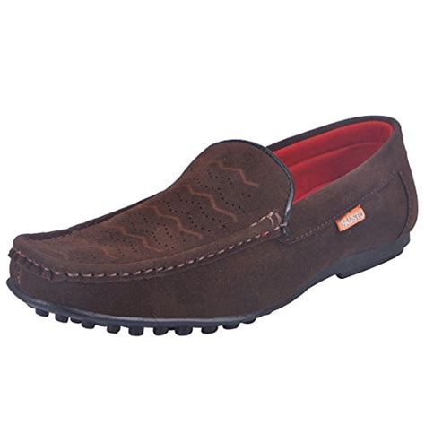 Buy FAUSTO 7003-41 Brown Men's Loafers at Amazon.in