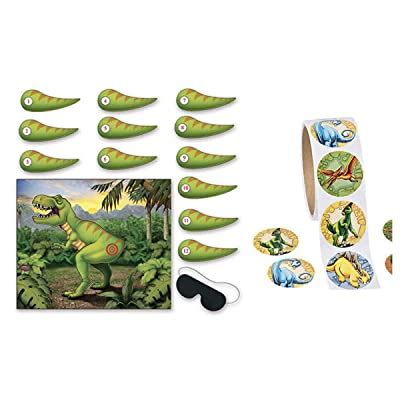 Buy Pin the Tail on the DINOSAUR - Birthday PARTY GAME - Plus 24 DINO ...