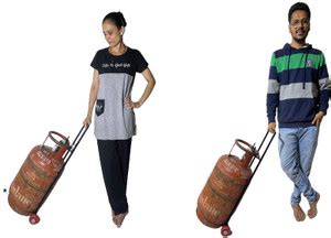 MEENA ENTERPRISES Without Touching Gas Bottle Cylinder shifting trolley ...