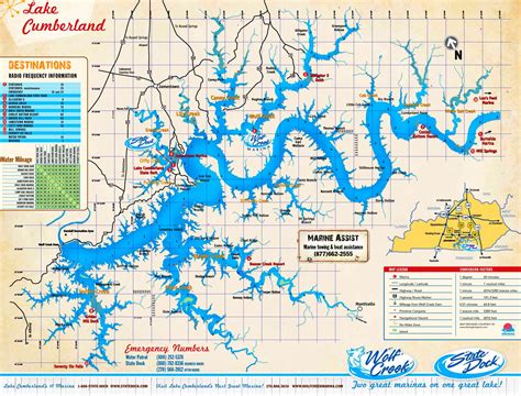 Lake Cumberland Map Shoreline