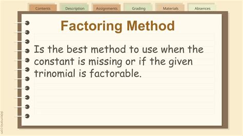 Image result for Quadratic Factorization Method