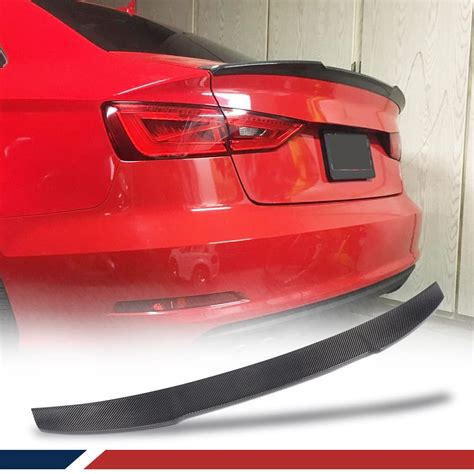 Carbon Fiber Rear Spoiler For Audi A3 8v Base Sline | Desertcart INDIA