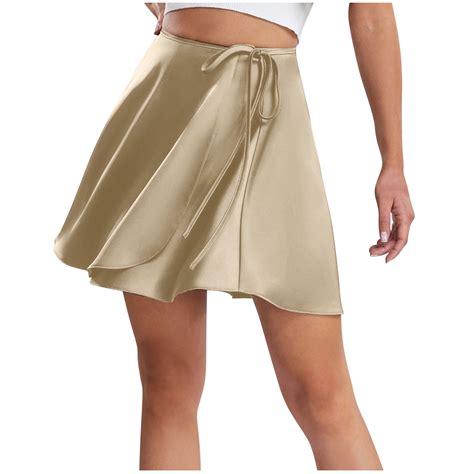 ZVNAΖH Clearance 2025! Skirts for Women Summer Skirts Solid Color High ...