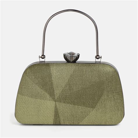 Kara Moss Green clutch – Purple Berry