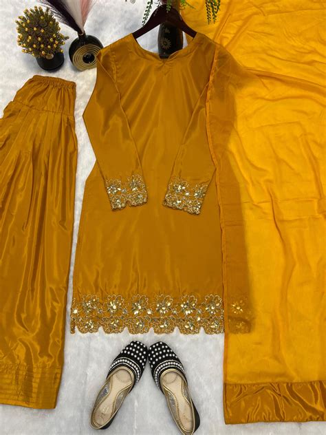 Marvelous Mustard Color Salwar Suit – vastracloth