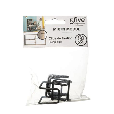Metalne kuke za Mix n Modul police crne 4kom Five 173696 | Volim svoj dom
