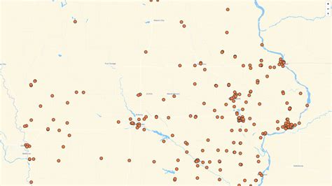 Map of BP locations in Iowa, US | Mapstack
