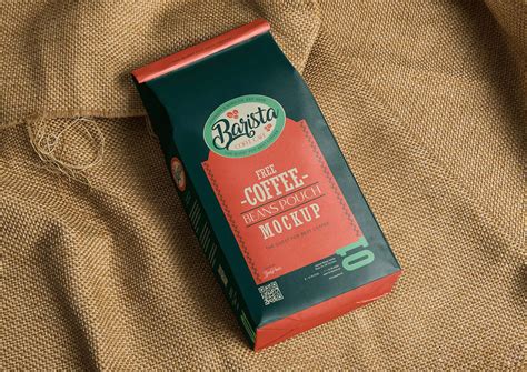 Free Coffee Bag Package Mockup (PSD)