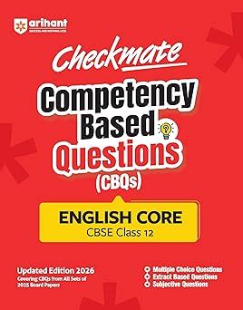 Arihant Checkmate CBQs English Core For CBSE Class 12 | Competency Bas ...