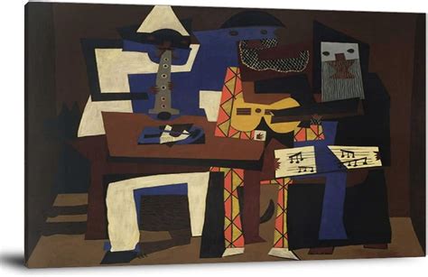 KSIW-50 Most Famous Paintings - Three Musicians 1921 by Pablo Picasso ...
