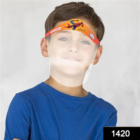1420 KIDS Face Shield Isolation Mask for Eyes Nose Full Frontal Protec ...