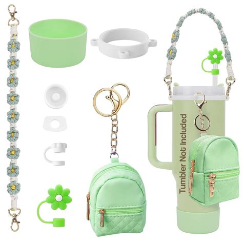 House of Quirk 7 PCS Cup Accessories Set | Tumbler Accessories for 30oz ...