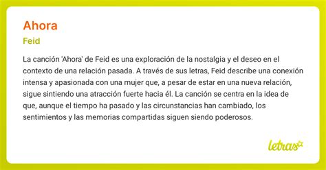 Significado de la canción AHORA (Feid) - LETRAS.COM